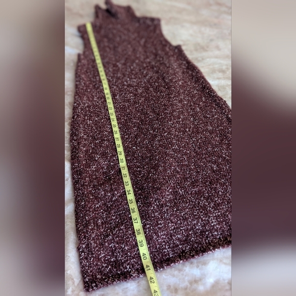 Anthropologie burgundy sweater dress tunic top boho Sz Small - Picture 8 of 10